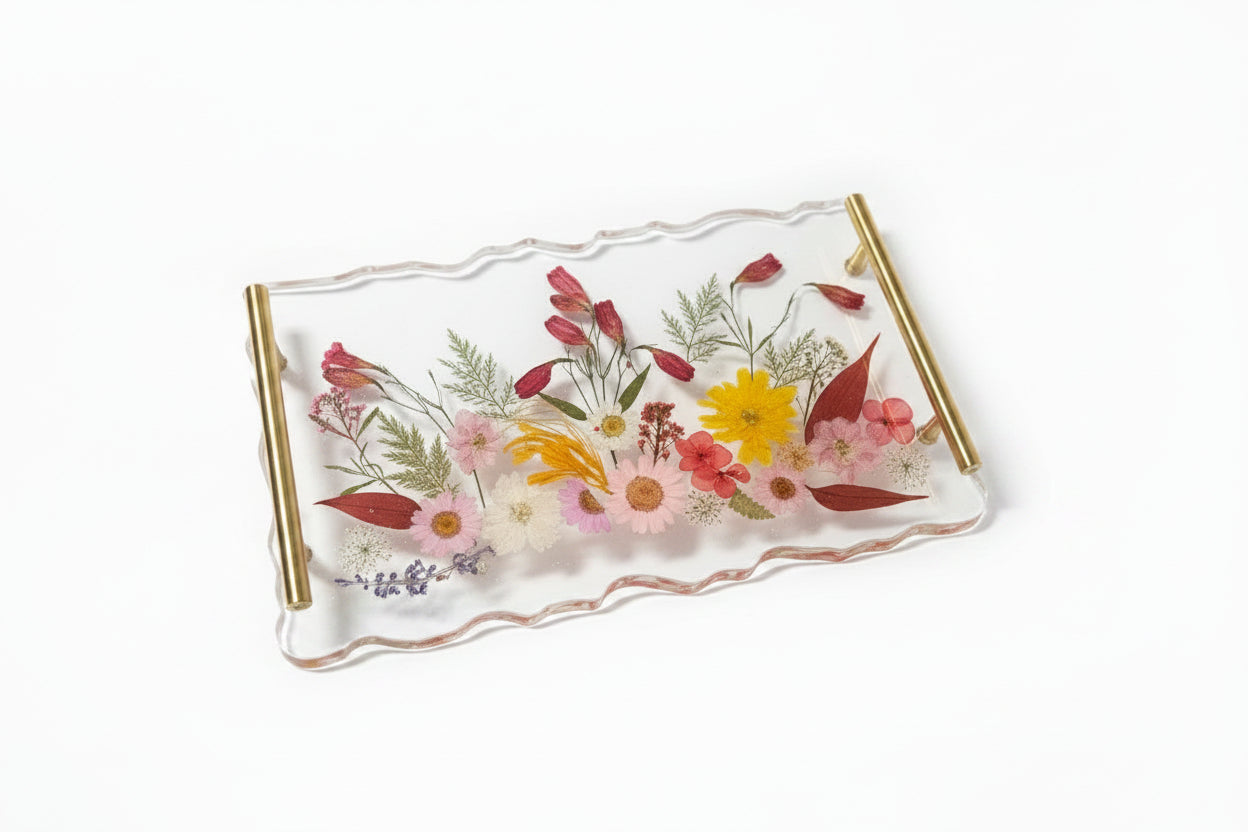 FOREVER BLOOMS Botanical Tray 30cm x 19cm - MADE TO ORDER