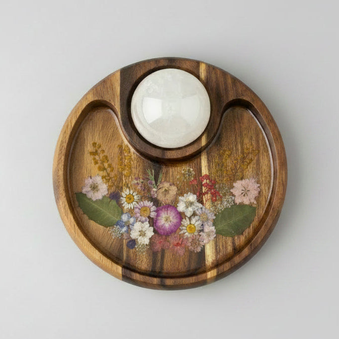BOTANICAL TIMBER DIP TRAY