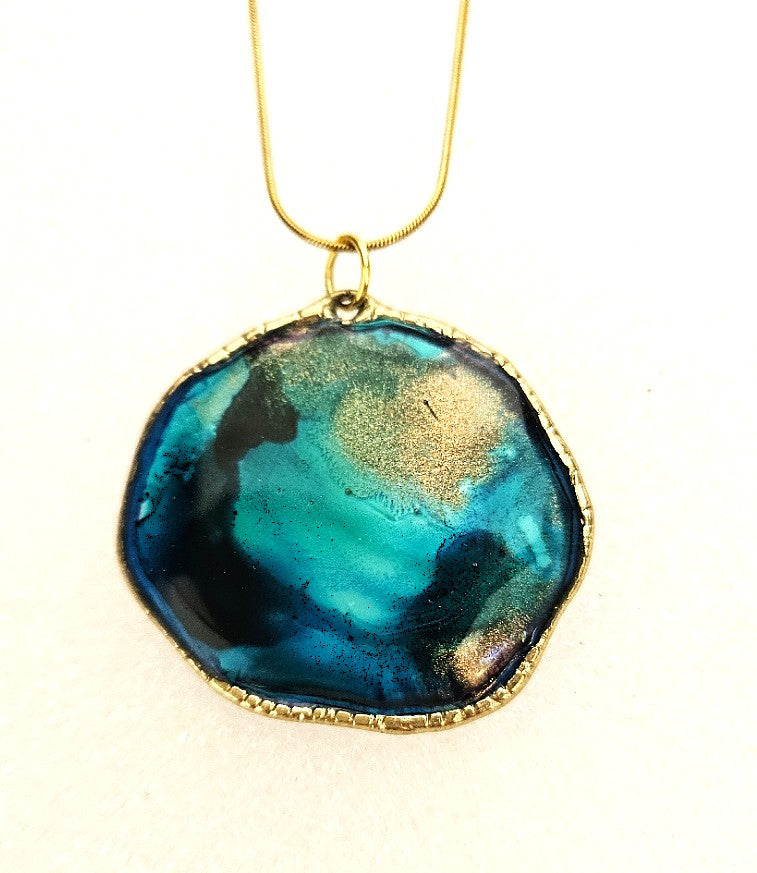 OVAL Pendant Coral Reef