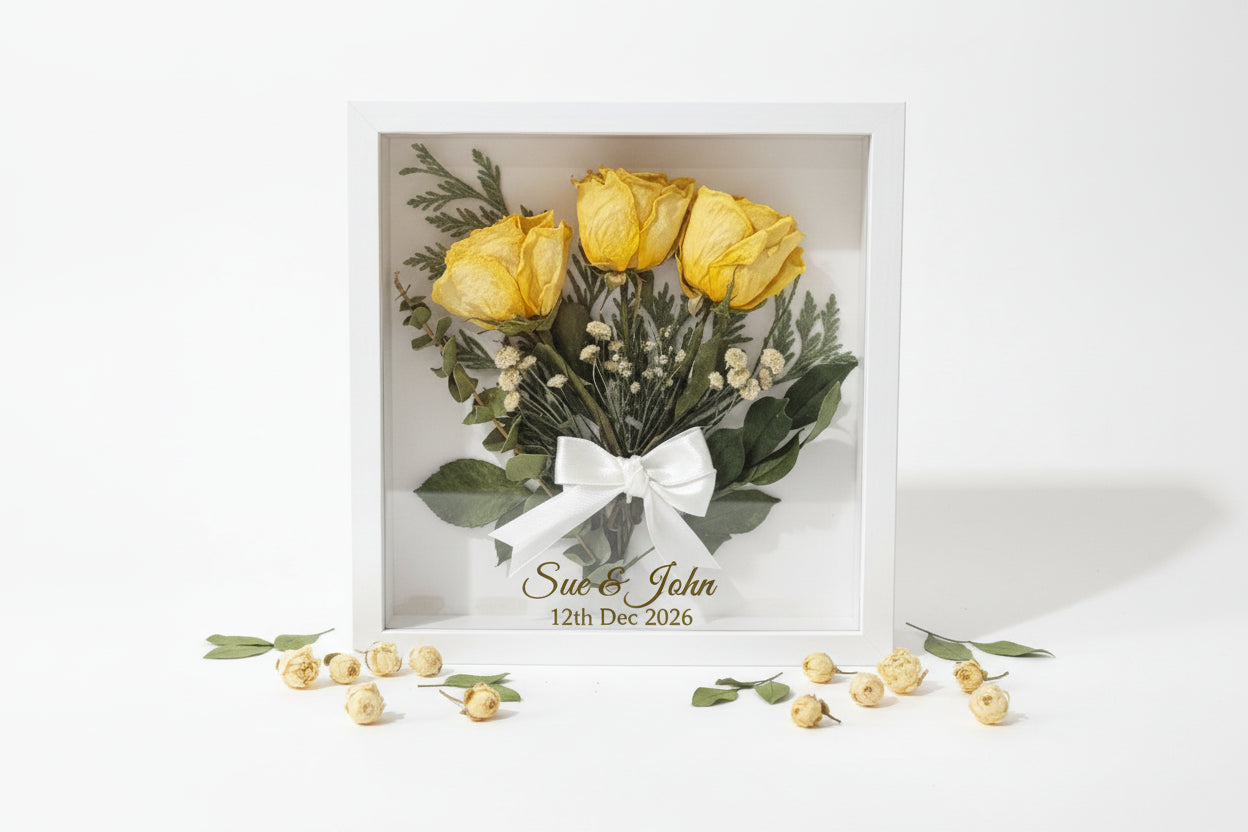FOREVER BLOOMS Shadow Box - CUSTOM ORDER Flowers