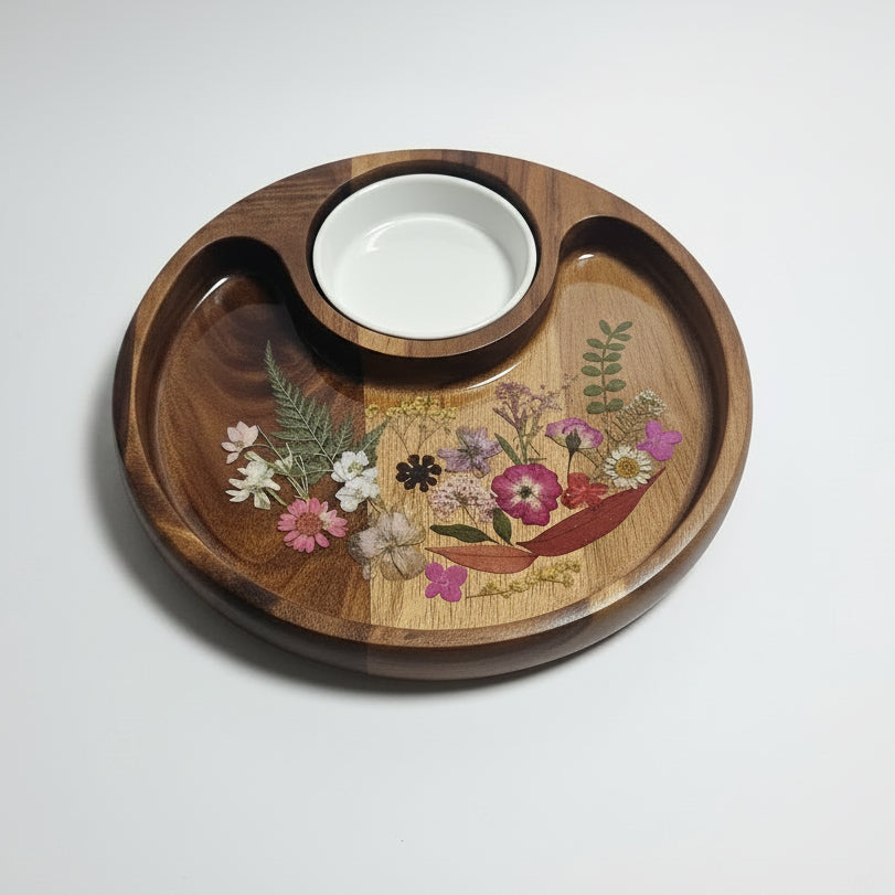 BOTANICAL TIMBER DIP TRAY