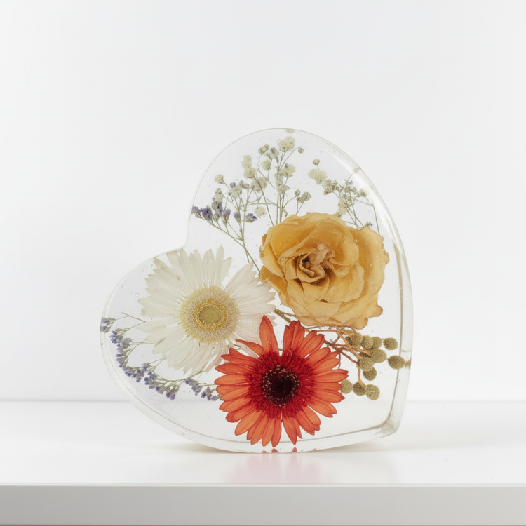 Heart Resin Keepsake — Enhanced