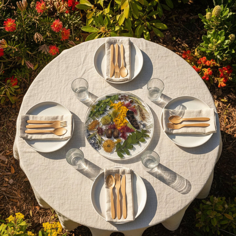 30 cm Botanical Table Centrepiece — Australian Native Resin Art  - Forever Blooms Collection