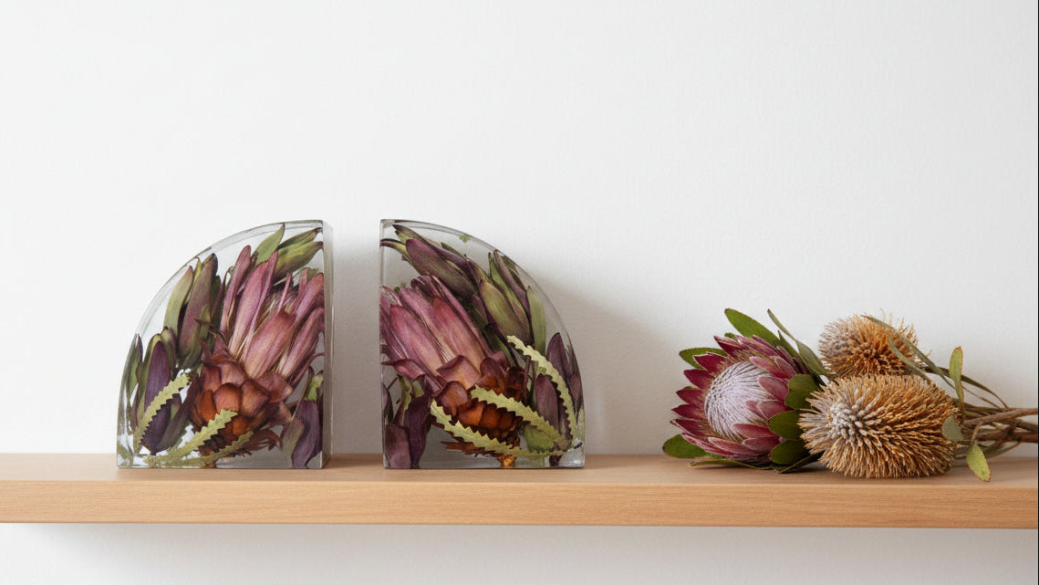 FOREVER YOURS - Resin Bookends - Memorial Keepsake