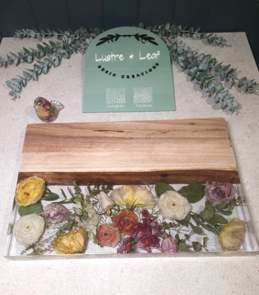 Ever After Blooms - Botanical Riverboard - Wedding Flowers 45cm x 30cm