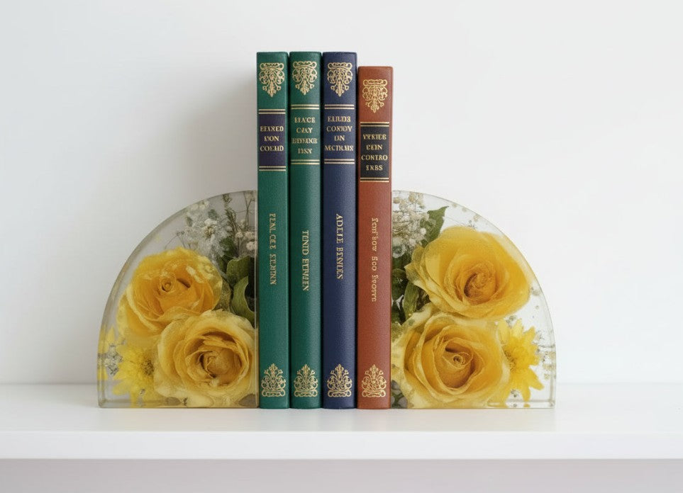 EVER AFTER BLOOMS BOOKENDS - CUSTOM ORDER ONLY