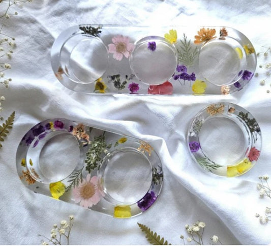 AUSTRALIAN NATIVE FLOWER Tea Light Candle Holders - Set of 3