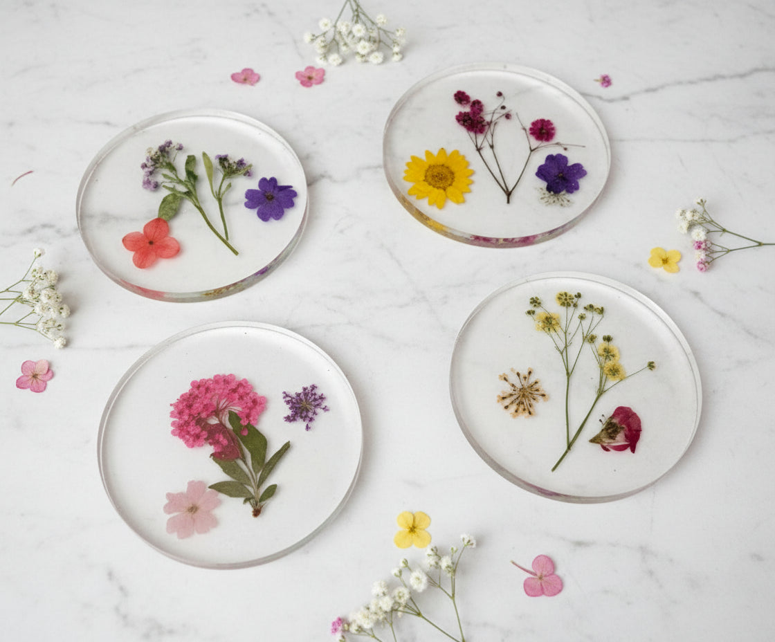 BOTANICAL COASTERS - Set of 4