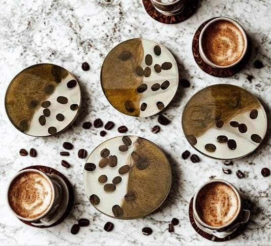 Artisan Coffee Coasters - Set of 4