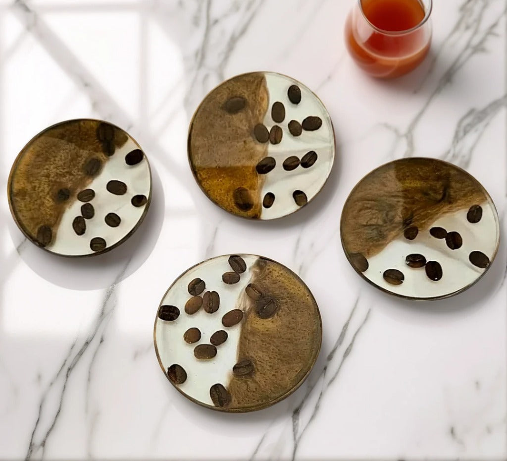 Artisan Coffee Coasters - Set of 4