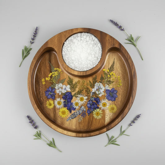 BOTANICAL TIMBER DIP TRAY