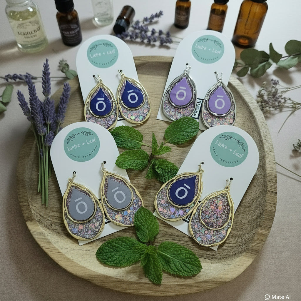 AURA - CUSTOMISABLE FLIP SIDE EARRINGS - MADE TO ORDER