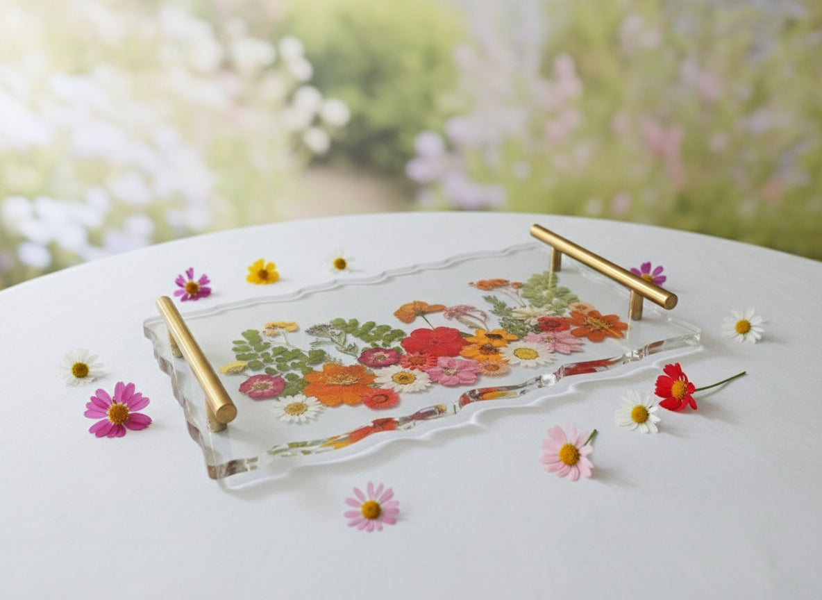 ENGLISH COUNTRY GARDEN Botanical Tray 30cm x 19cm