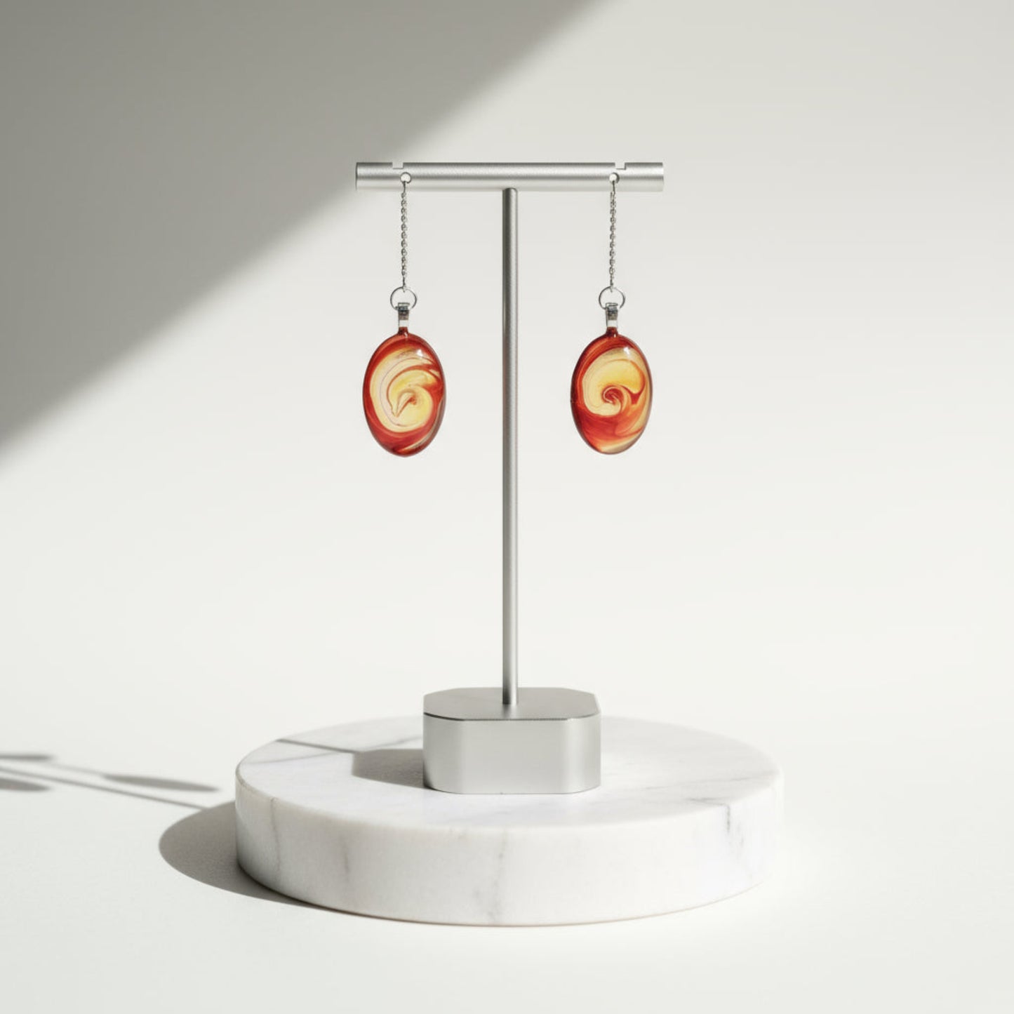 FIRESTREAM - Oval Cabachon Earrings