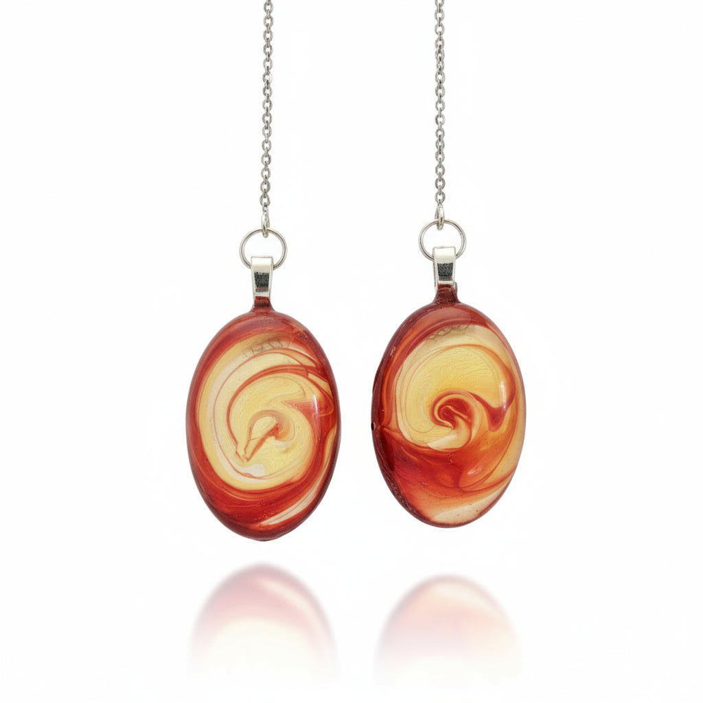 FIRESTREAM - Oval Cabachon Earrings