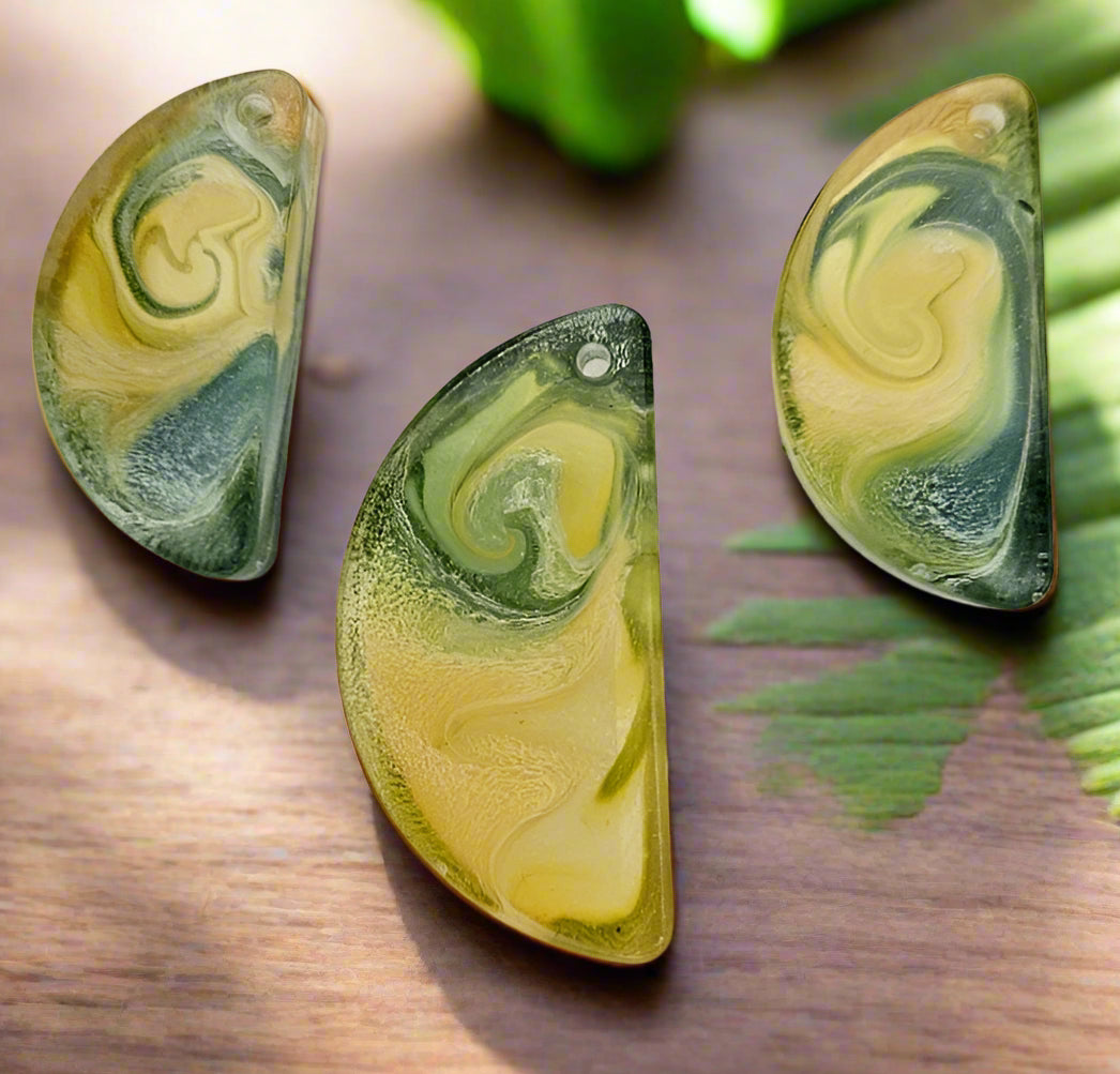 Pendant and Earring Set LEMON SLICE