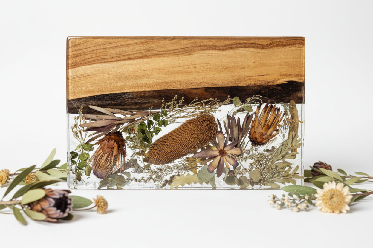 EVER AFTER BLOOMS BOTANICAL RIVERBOARD–  CUSTOM MADE - YOUR OWN FLOWERS