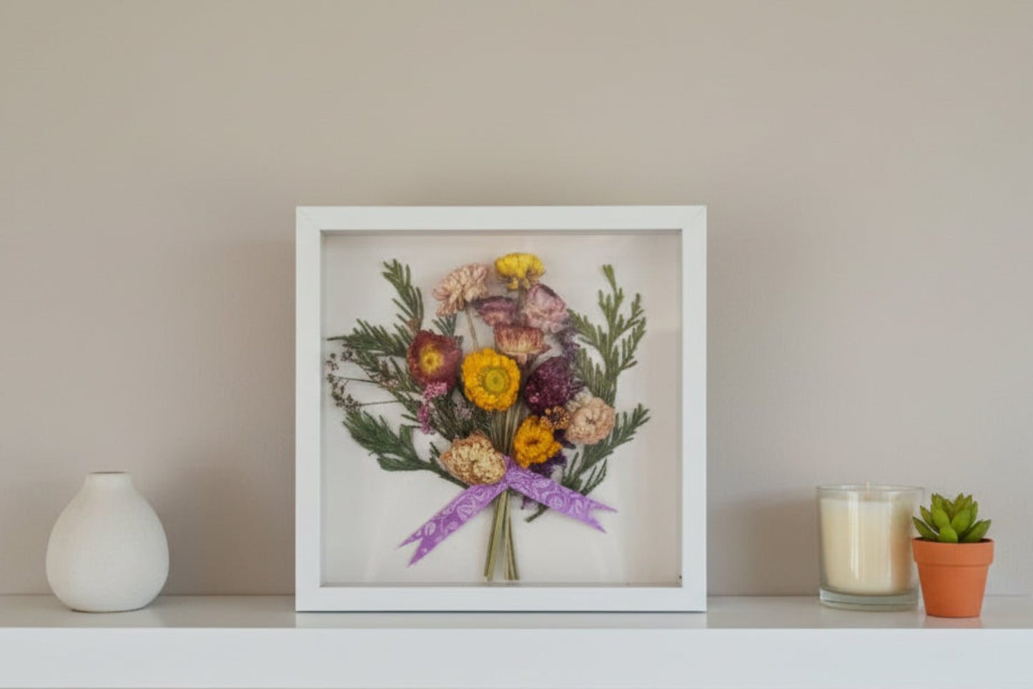 FOREVER BLOOMS - DRIED FLORA SHADOWBOX