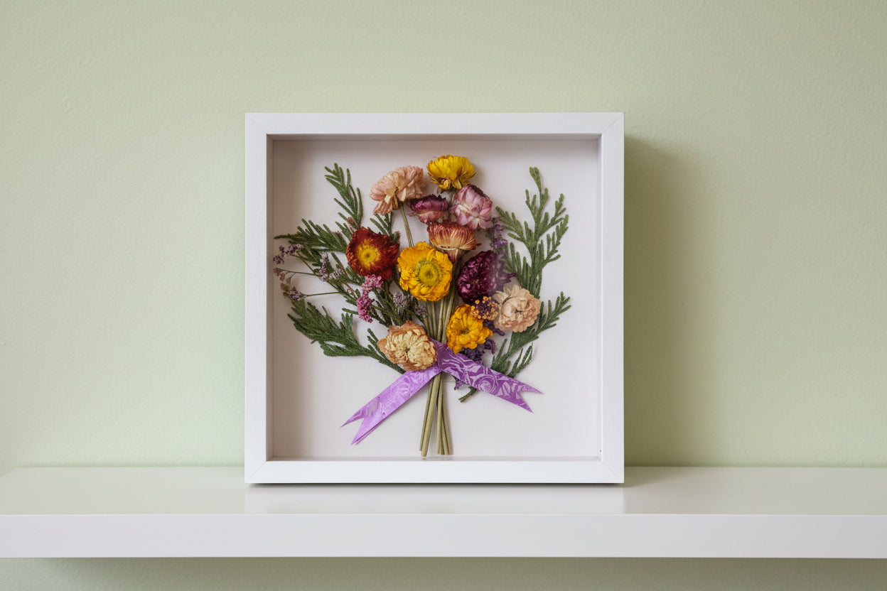FOREVER BLOOMS - DRIED FLORA SHADOWBOX