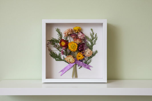 FOREVER BLOOMS - DRIED FLORA SHADOWBOX