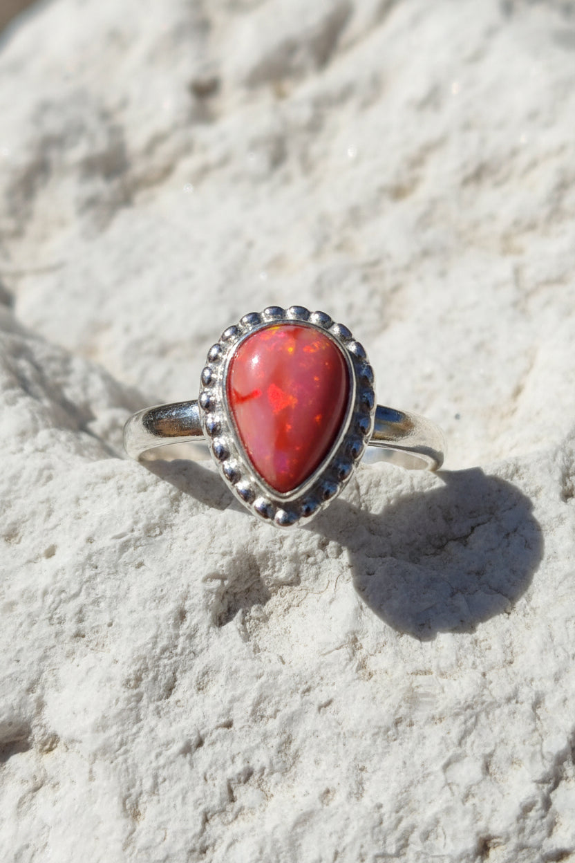 Forever Yours — Beaded Teardrop Ring