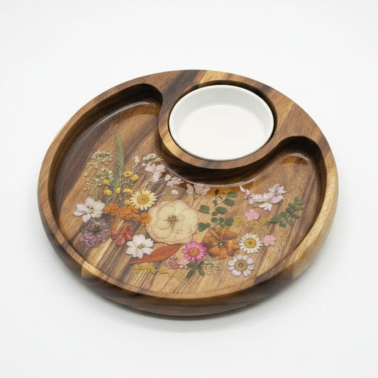 BOTANICAL TIMBER DIP TRAY