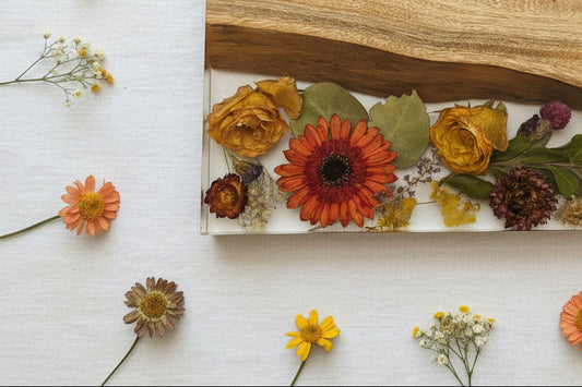 EVER AFTER BLOOMS BOTANICAL RIVERBOARD–  CUSTOM MADE - YOUR OWN FLOWERS